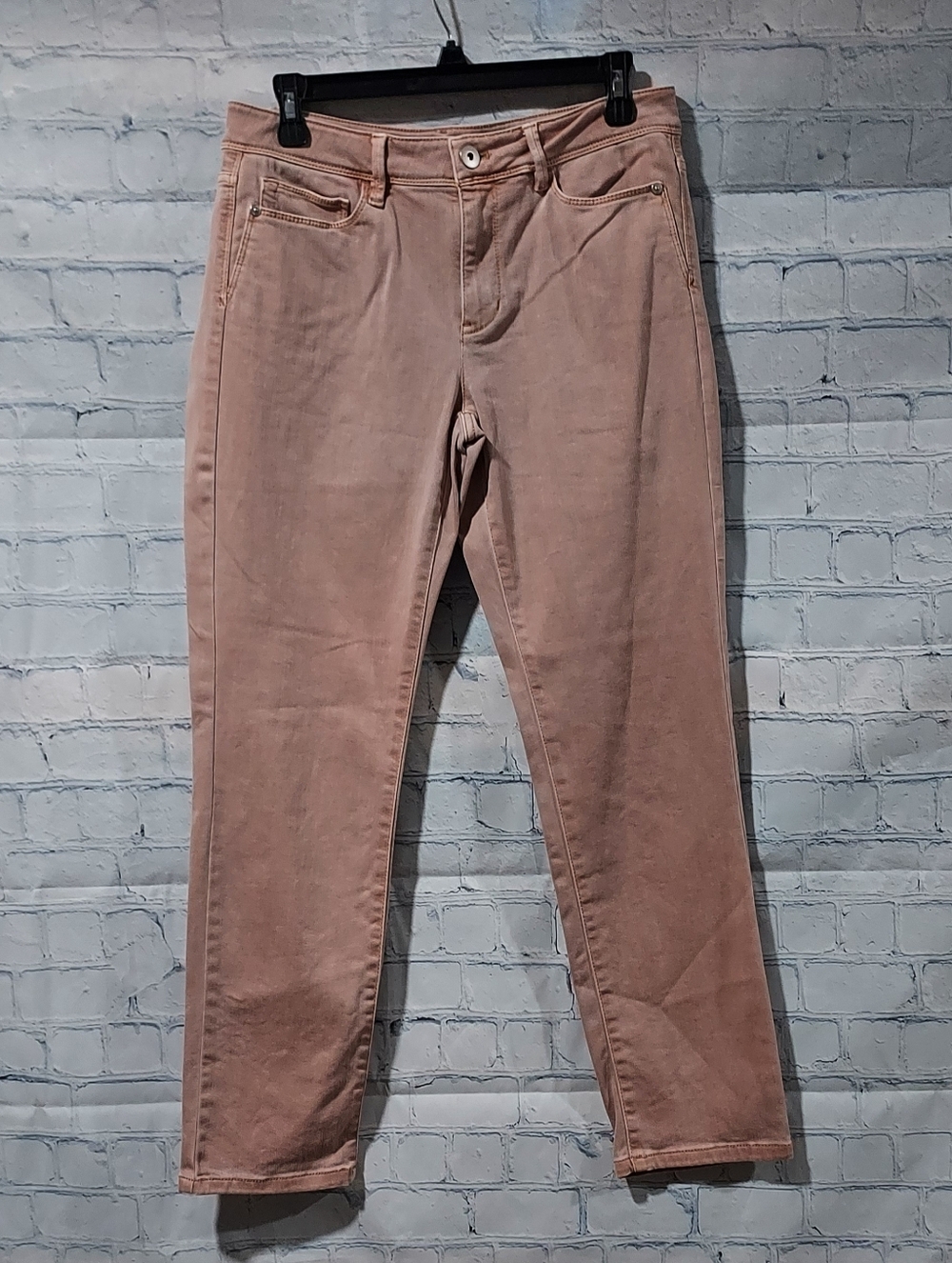 J. Jill Denim Authentic Fit Silm Ankle Size 6 Jean Dusty Rose Pink